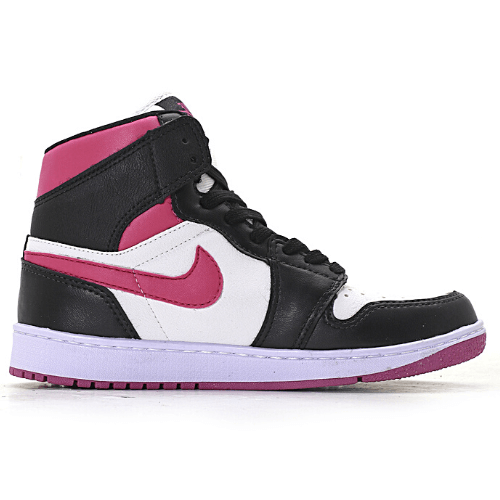 Tênis Air Jordan 1 Branco/Preto/Pink
